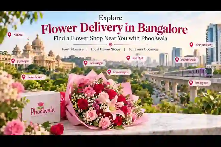 Explore Flower Delivery in Bangalore: Find a Flower Shop Near You with Phoolwala