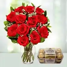 Flowers with Chocolates