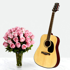 Flowers with Guitarist