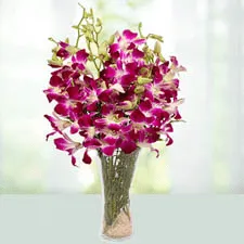 Flowers in Glass Vase