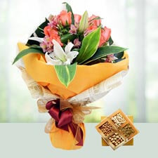 Mothers Day Flowers N Dry Fruits