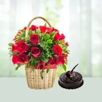 Rose N Cake Temptation Combo