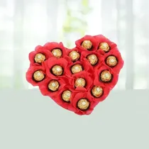 Heart Shaped 16 Ferrororocher Boquet