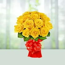 Flowers Bouquet of yellow roses