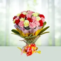 12 mix carnations bouqet