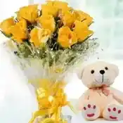 Yellow Roses Flowers Bouquet