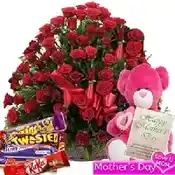 100 Rose Basket Combo