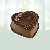 1KG Eggless Heart shape Chocolate Cake