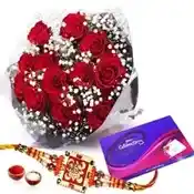 Rakhi with Celebrations Chocolate Pack
