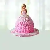 Barbie Doll Pink Cake