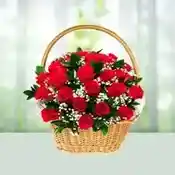 Basket of 20 Roses