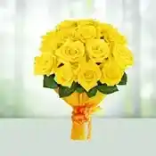 Marvelous Bouquet of 12 Yellow Roses