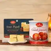 Haldirams Soanpapdi and Gulab jamun Combo