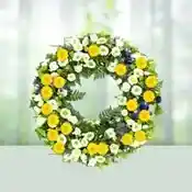 Round Wreath Condolence Flowers