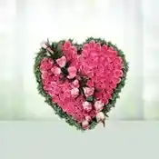 Pink Roses Lover Heart