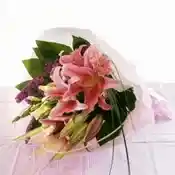 Blushing Lilies Bouquet