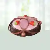 Strawberry Fudge cake to India
