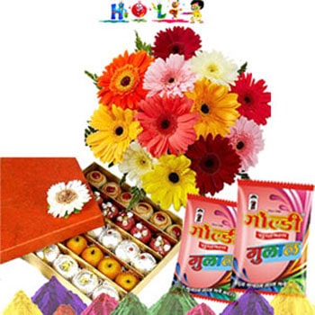 Holi Roses N Assorted Sweets