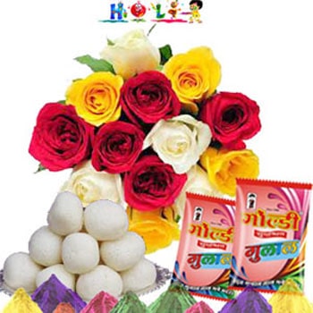 Holi Roses N Rasgulla 