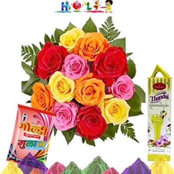 Order Colorful Wishes Holi Gift Online