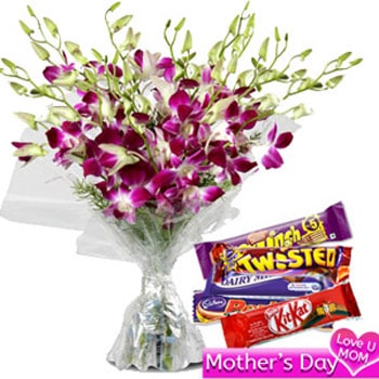 Order Orchids and Choco Treat Online