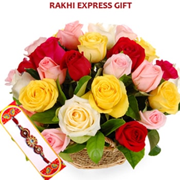 Colorful Basket of Wishes Rakhi 