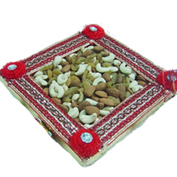 Janmashtami-Mix Dryfruits Square Box