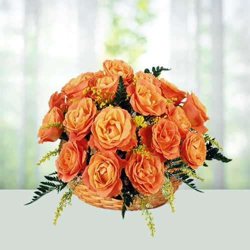 Orange basket Arrangement