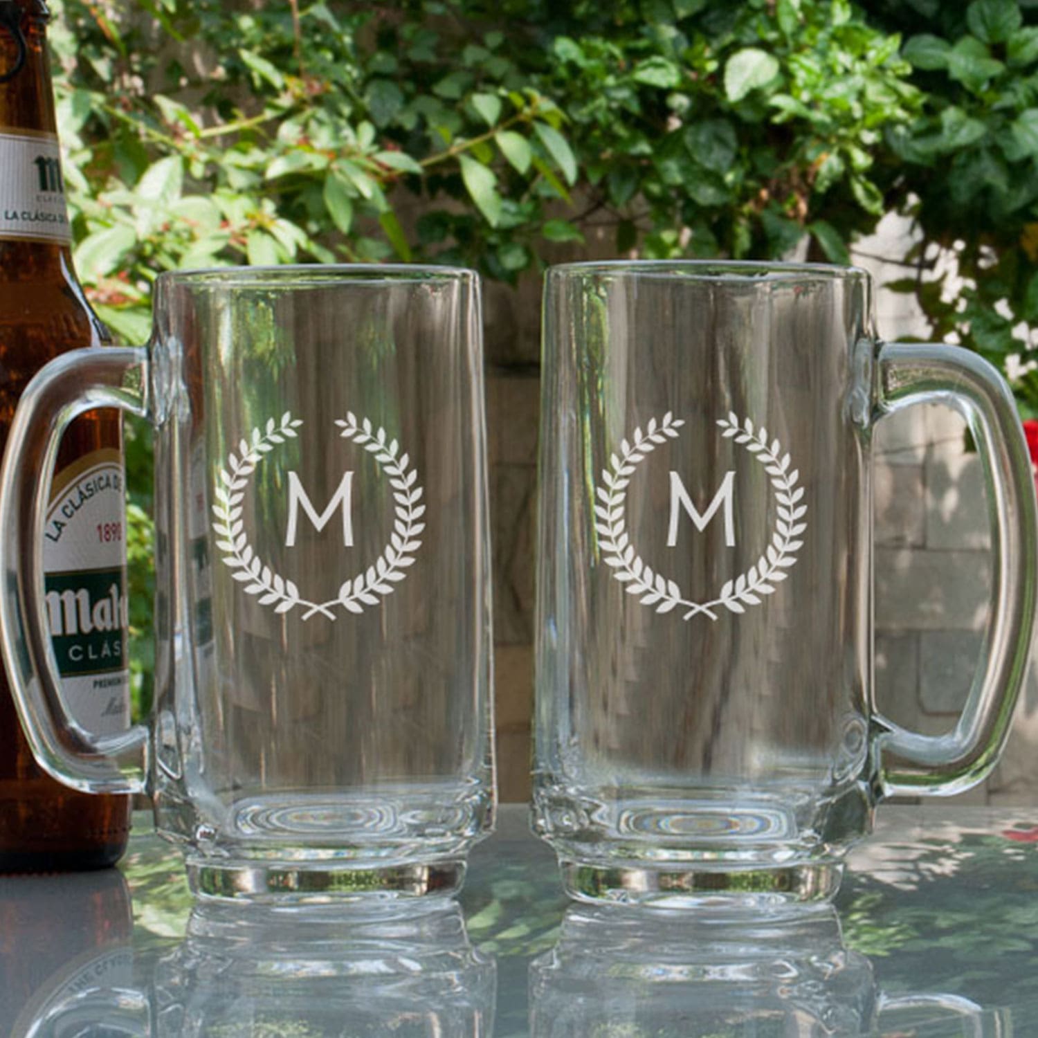 Sunny Day Personalized Gift Beer Mugs