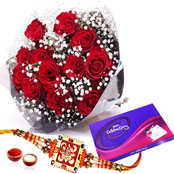 Rakhi with Celebrations Chocolate Pack 