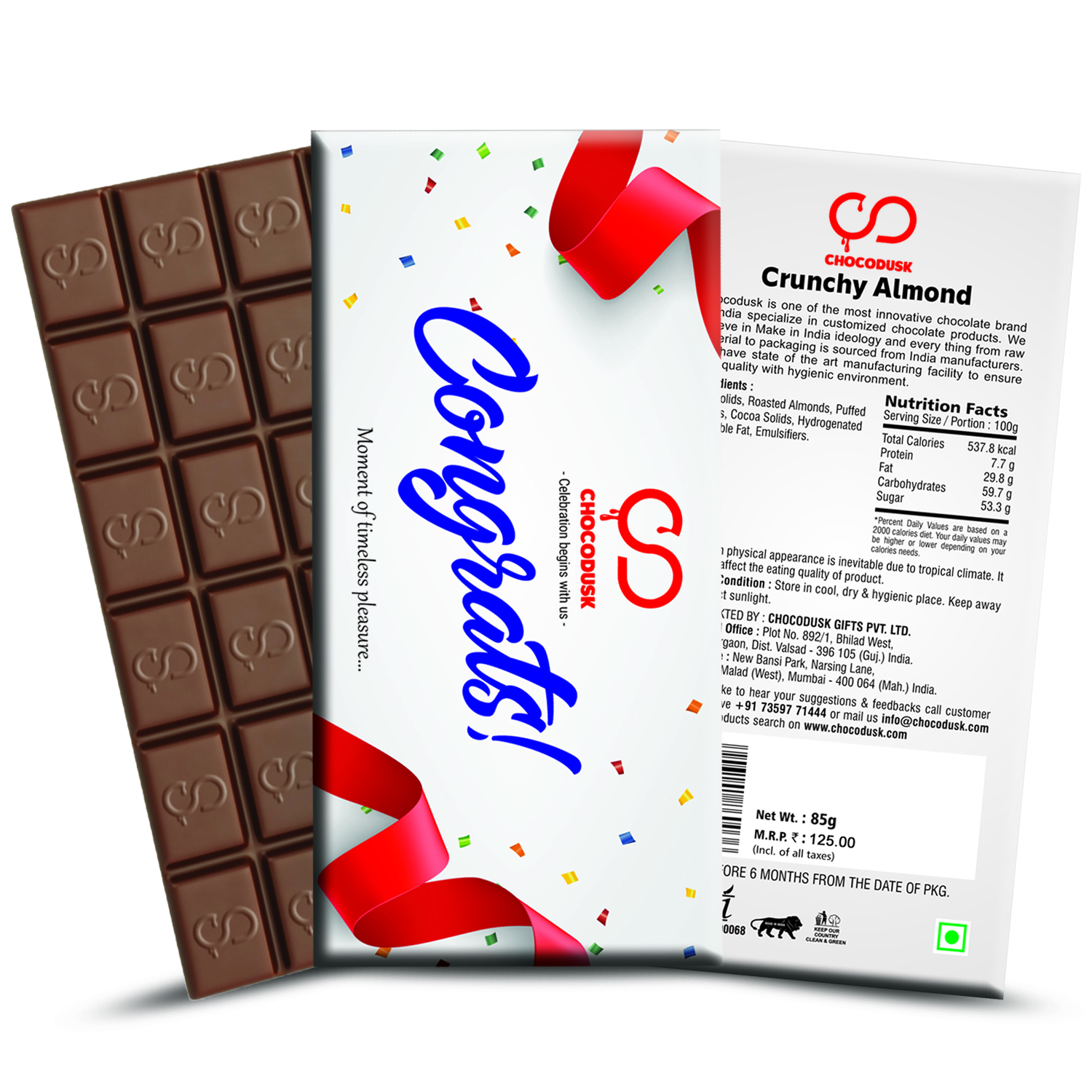 Congrats Chocolate Bar Set of 2