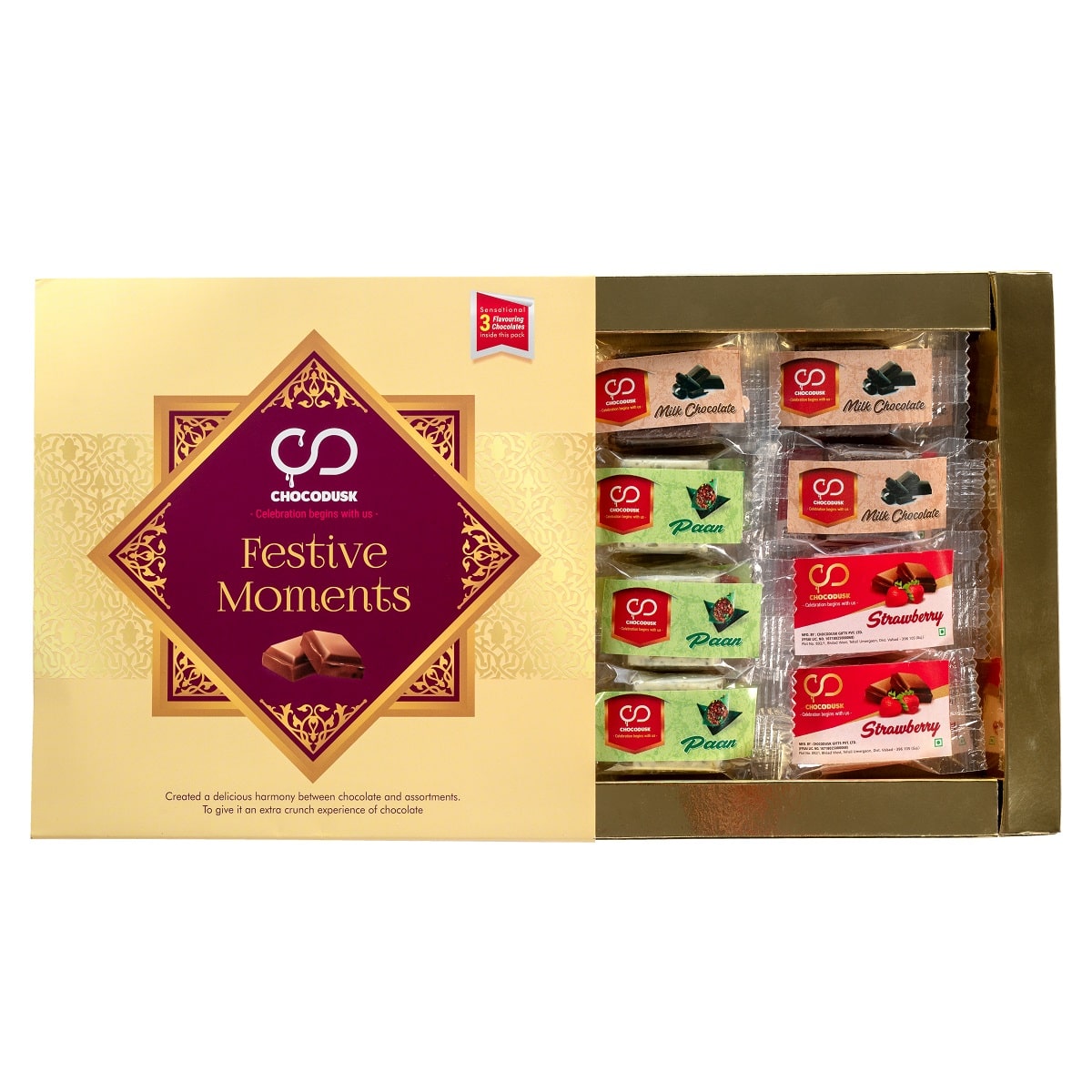  Festive Moment Chocolate Assorted Gift Box, 150 gram,Set Of 2 |