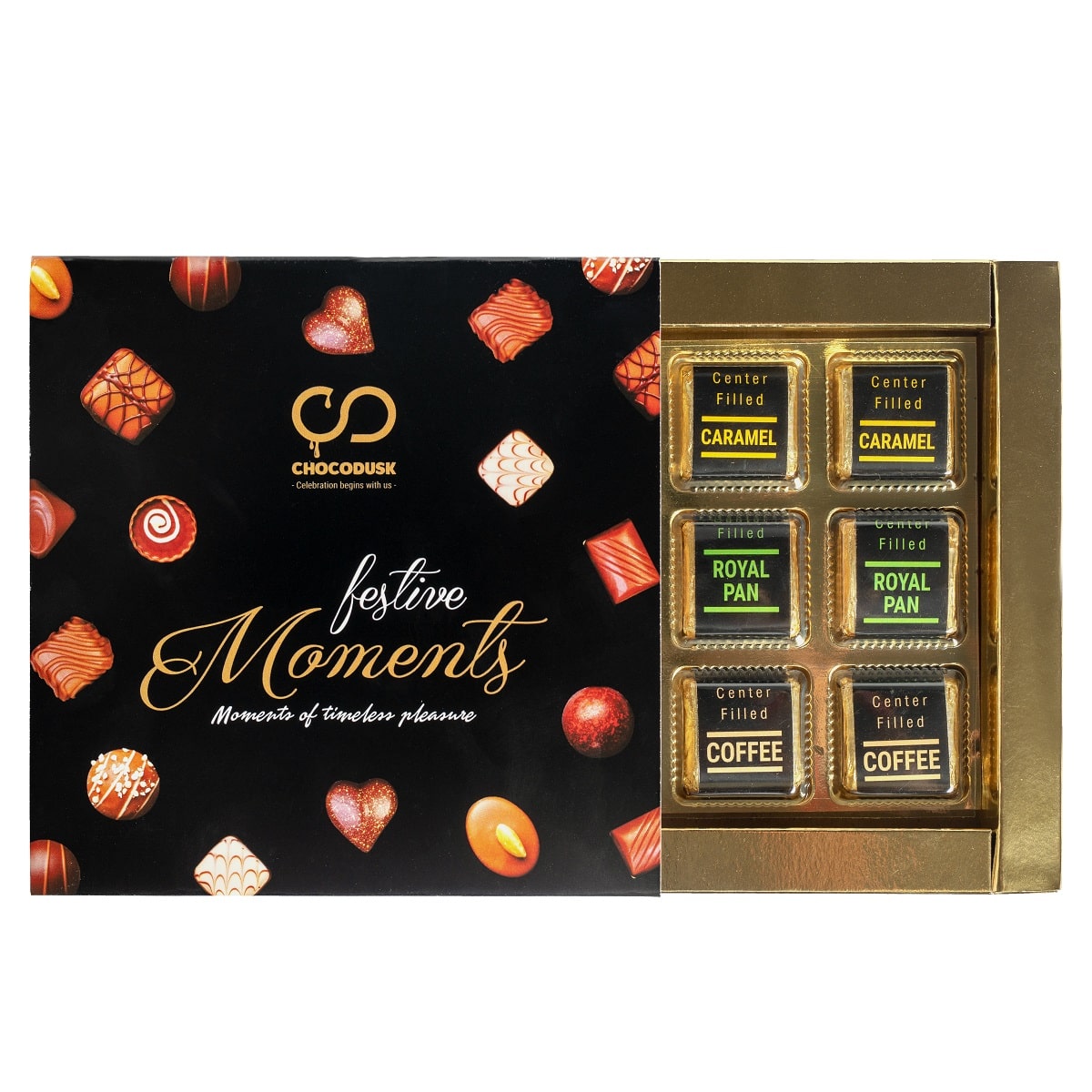 Chocodusk Premium Chocolate Assorted Gift Box, 180 gram ,Set Of 2