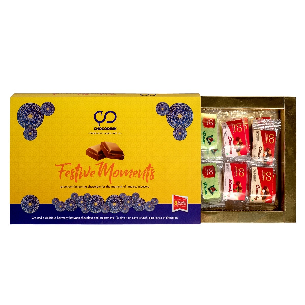 Chocolate Assorted Gift Box, 250 gram | Festive Moment Gift Box | Premium Assorted Chocolates