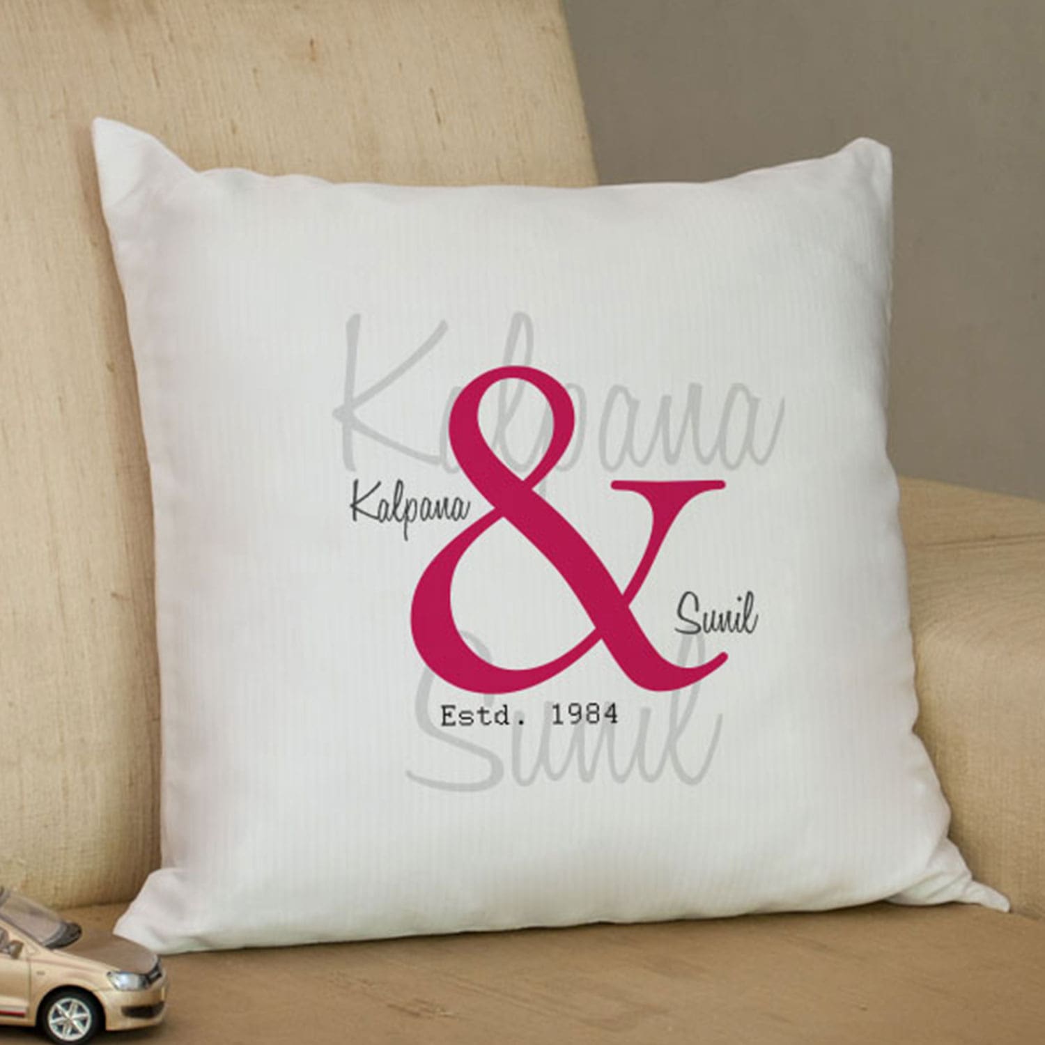 Him And Her Personalized Cushion