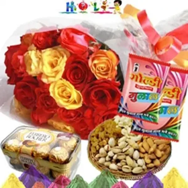 Holi Dryfruits N Ferrero Hamper