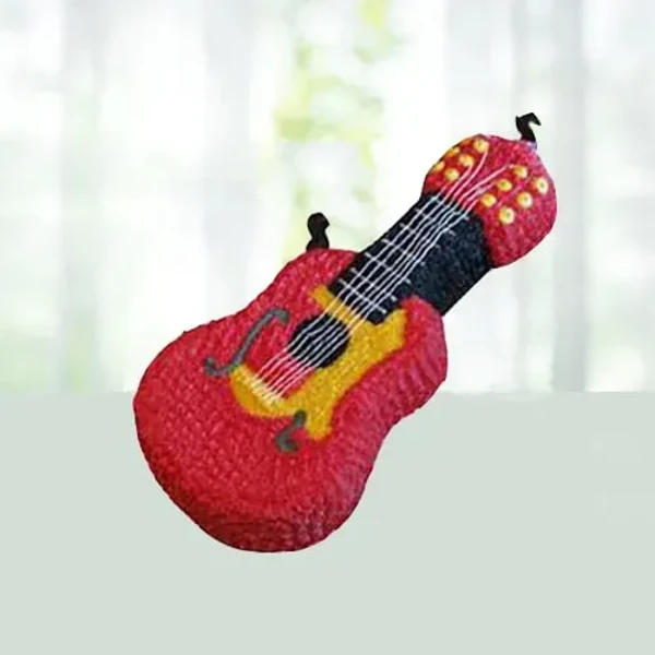 Guitar Shape Cake