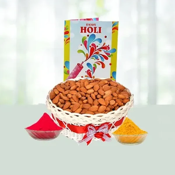 Holi Dry Fruits Hamper With Free Gulal