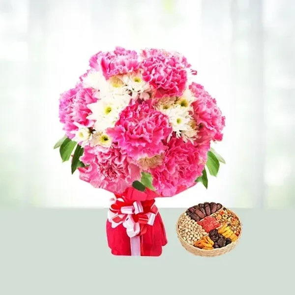 Dryfruits with Carntions