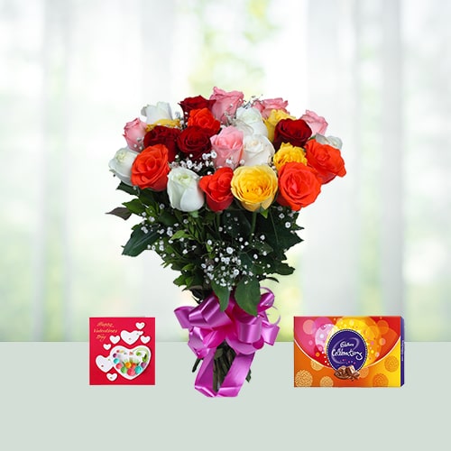 Mix Roses With Chocolates