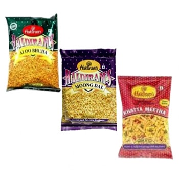 3 PKS of Haldiram Snaks 200 gms