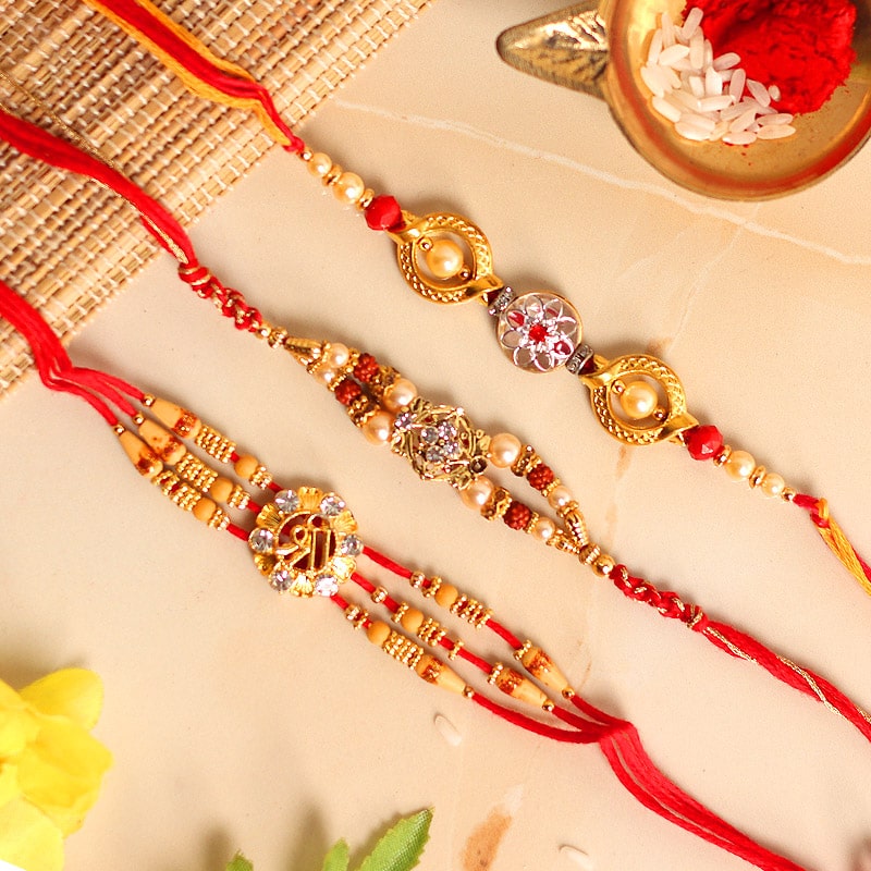 Royal designer Rakhi Set 