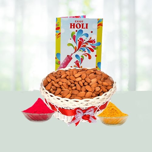Holi Dry Fruits Hamper With Free Gulal 