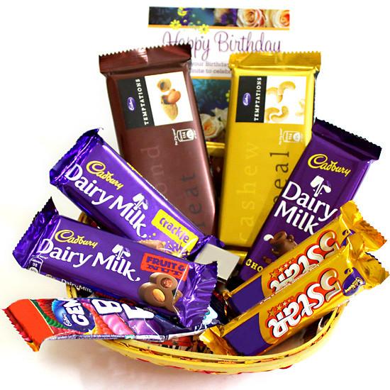 Mini choco Basket N Greeting Card 