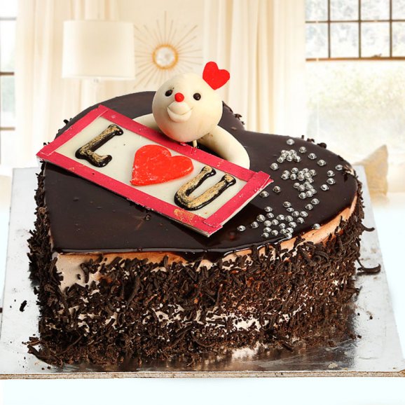 Adorable Love Black forest cake