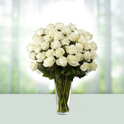 Sacred white roses