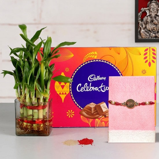 Rakhi with chocolate Hamper