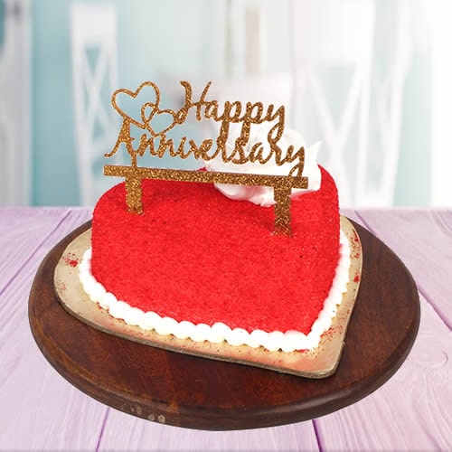 Delightful Anniversary Red velvet Cake | Winni.in