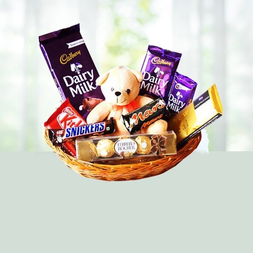 Teddy N Choco Basket 