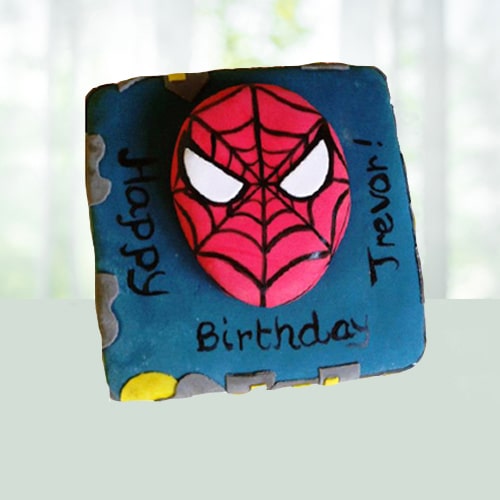 Spiderman Shape Cake for Kids 